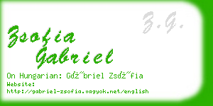 zsofia gabriel business card